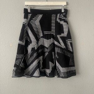 Missoni Black and White Geometric Skirt